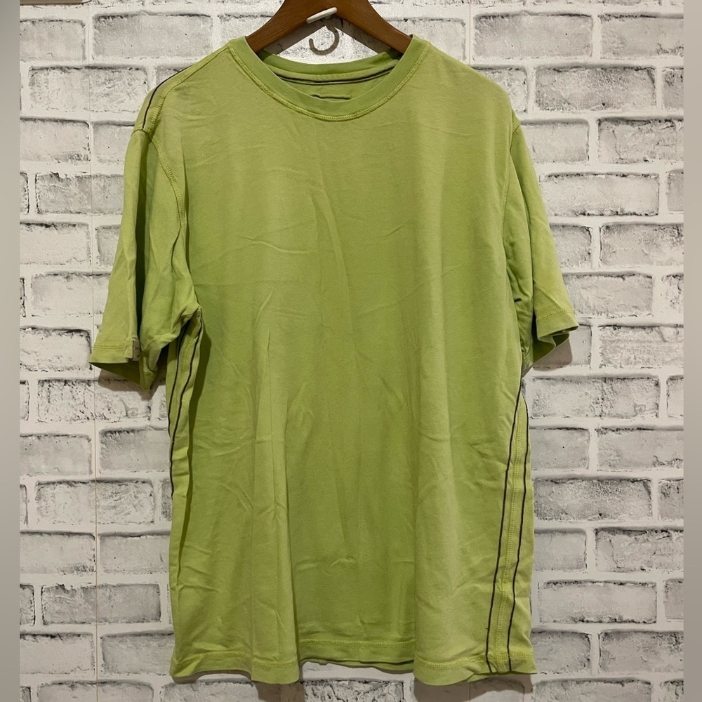 Men’s Gramicci lime green short sleeve Shirt, 100% cotton Size XL